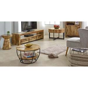 Mesa De Centro Merlin Mango De Madera Con Patas De Metal - Product Image 5