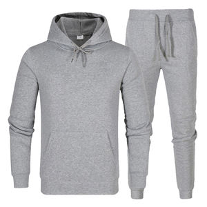2024 personnalisé hommes formation Jogging fermeture éclair sweats à capuche et survêtement confortable deux pièces ensemble survêtements pour l'hiver - Product Image 5