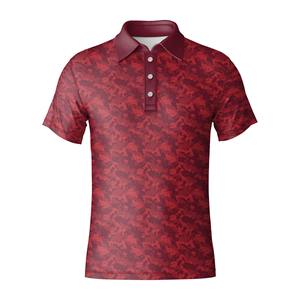 Polo de golf para hombre con logotipo personalizado, material de LICRA transpirable, ajuste elástico para ropa de equipo - Product Image 1
