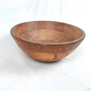 Bol en bois artisanal élégant, 100% bois, taille personnalisable disponible, en vente auprès d'exportateurs indiens - Product Image 1