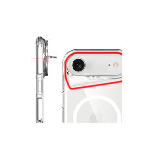 Funda Magnética Transparente de Silicona M-Safe Zore T-Max con Carga Inalámbrica para iPhone 17 Air - Product Image 4