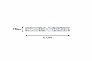 14K Gold & Natural Diamond Thin Eternity <b>Band</b> <b>Ring</b> For Women's - Product Image 2