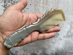 Peine de cuerno de búfalo tradicional más vendido para peinar el cabello suave Material natural para peinar sin enredos suaves - Product Image 2
