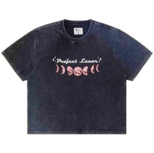 Camiseta de punto personalizada al por mayor, corte regular, unisex, estilo vintage, lisa, con lavado ácido. - Product Image 2