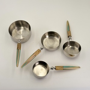 ที่ตักเมล็ดกาแฟสแตนเลส 202 ด้ามเรซิ่น พร้อมเครื่องมือวัด สำหรับแคมป์ปิ้ง ขั้นต่ำ 10 ชิ้น - Product Image 1