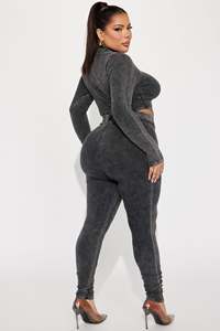 Chất Lượng Cao Tùy Chỉnh Axit Rửa Phụ Nữ Mùa Hè Gân Chặt Chẽ Hai Mảnh Quần Set Của Phụ Nữ Quần Áo Yoga Bộ Mỏng Phù Hợp Với 2 Mảnh - Product Image 5