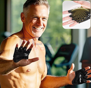 Gants de musculation en néoprène respirants et légers, demi-doigts, confortables, unisexes, vente en gros, design personnalisé, salle de sport - Product Image 6