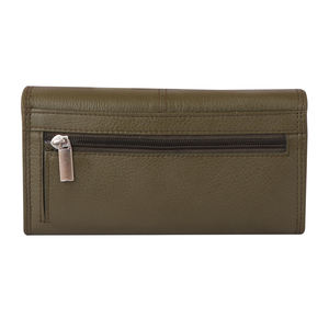 2025 nouveau Design en cuir véritable fermeture éclair portefeuilles pour femmes Logo personnalisé disponible sac à main avec longue longueur fabriqué en inde - Product Image 6