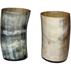 Gobelet en verre personnalisé de haute qualité avec corne de buffle naturelle pour les boissons de fête du vin - Product Image 4