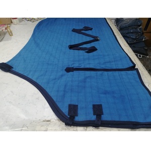 高グレード24オズポリコットンファブリック馬の敷物冬用PCキャンバス550 GSMウール裏地ワックス防水コットン充填高品質 - Product Image 5