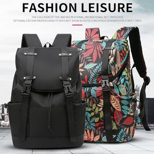 Mochila con cordón para la escuela, mochilas informales para niñas y niños, mochilas ligeras para la universidad, mochila para ordenador portátil, mochila para estudiantes - Product Image 2