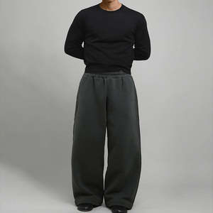 กางเกงวอร์มผู้ชายไซส์ใหญ่ ผ้าขนสัตว์หนานุ่ม 600 แกรม แห้งเร็ว สำหรับฤดูหนาว พร้อมพู่ห้อยและขอบเอวยางยืด - Product Image 6