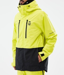 Veste coupe-vent légère pour hommes Montec Veste imperméable Fermeture à glissière Ski à la mode Vêtements de neige Résistant à l'eau Conception coupe-vent - Product Image 4