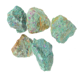 Rubis de pierre en fuchsite Cristal de guérison reiki naturel brut brut Grossiste en cristal de pierres précieuses brutes non polies Crystal Reiki Agate - Product Image 5