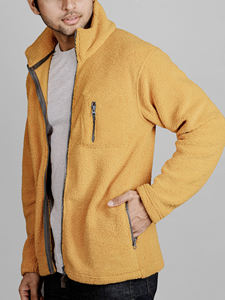 Dernier style de veste polaire pour hommes en polaire à fermeture éclair complète Nouveau style élégant fait à la main sur mesure en polaire pour hommes en polyester réversible et respirant XL - Product Image 3