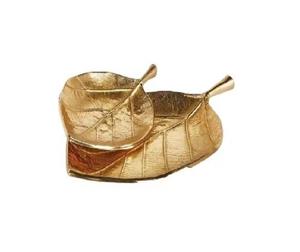 Plateau de plateau de feuille plaqué or en aluminium moderne de luxe fantaisie de qualité supérieure pour les fêtes mariages Festival de noël utilisation de la décoration de la maison - Product Image 1