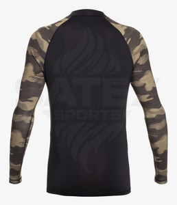 Rashguard MMA unisexe en spandex/nylon, antibactérien, UPF50+, écologique, séchage rapide, respirant, vêtements de fitness de haute qualité, taille adulte - Product Image 2