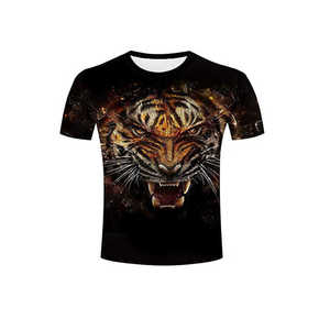 เสื้อยืดผู้ชายสดใสเสื้อยืดผ้าฝ้ายพิมพ์ลายสตรีทแวร์มีสไตล์และอินเทรนด์สั่งซื้อจำนวนมากสวมใส่สบาย - Product Image 6