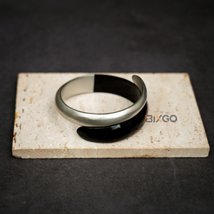 Eco Friendly Vietnam Handicraft Buffalo Horn Jewelry <b>Bracelets</b> for <b>Women</b> Jewelry Half-Lacquer <b>Silver</b> Color <b>Cuff</b> - Product Image 6