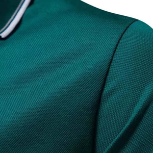 Polo de Alta Calidad con Logotipo Personalizado, Cierre de Cremallera 1/4, Sublimación, 180 Gsm, Algodón, Camiseta con Cuello para Golf, para Hombre - Product Image 3