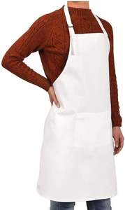 Tablier de chef en coton sans manches, personnalisable avec logo imprimé, réglable, écologique, réutilisable, recyclable, style classique, pour le travail quotidien - Product Image 2