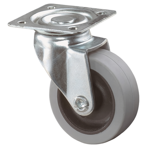 Ruedas Giratorias de 50 mm, Color Gris, Ruedas para Muebles con Placa de Montaje para Uso en Exteriores, Hospitales, Oficinas y Escuelas, Duraderas, de PP y PVC - Product Image 3