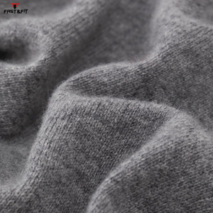 Suéter de Cachemira de Lana Tejido con Logotipo Frontal, Cuello Redondo Informal de Color Sólido para Hombre, Manga Larga, Talla Grande, Oferta Especial - Product Image 6