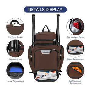 Nouveau sac à dos de sport de haute qualité personnalisé avec logo, couleurs personnalisées, sac d'équipe de football, sac d'école secondaire, taille personnalisée OEM - Product Image 5