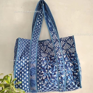 กระเป๋าผ้าฝ้ายโบฮีเมียนขนาดใหญ่เป็นมิตรกับสิ่งแวดล้อมสำหรับเด็กผู้หญิงเทศกาลปีใหม่วันฮาโลวีนวันคริสต์มาสวันแม่ - Product Image 1