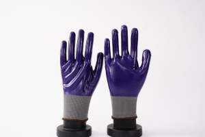 Gants enduits de nitrile durables et résistants à l'eau Gants enduits de nitrile résistants à l'huile avec fil de polyester tricoté - Product Image 3