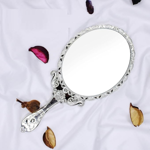 Miroir à main décoratif pour la maison classique en laiton en métal miroir à main miroir de maquillage pour le camping voyage à prix compétitif - Product Image 3