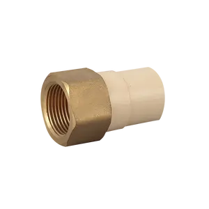 CPVC Water Supply Pipes & Fittings SCH40 ASTM 2846 Female Brass Adaptor