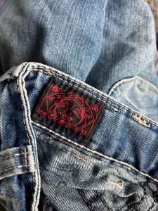 Vintage Rocky Mountain Womens Rockies Bareback Western Jeans Taille 29/9 Taille Haute Bleu Denim Rodeo Cowgirl Cowboy Ranch - Product Image 3