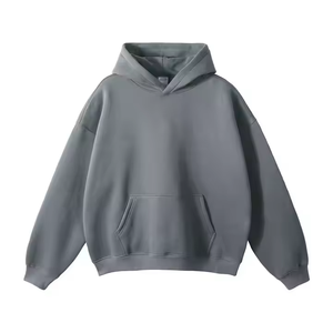 Nouveau poids lourd 350 GSM pull à capuche coton Polyester plaine impression broderie sans chaîne polaire Streetwear pour sweat à capuche d'hiver - Product Image 3