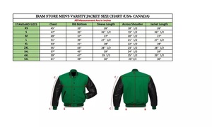 High Street vert laine 100% véritable cuir de vachette manches Varsity College Baseball Lettermen Bomber hiver veste Stand Make - Product Image 3
