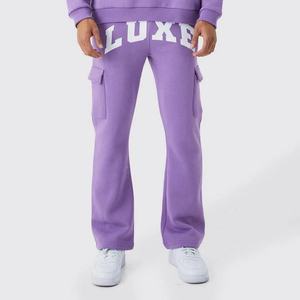 Moda High Street Precio competitivo Traje de sudor apilado Peso pesado Diseño personalizado Chándales de serigrafía para hombres - Product Image 3