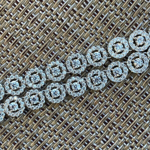 Cadena de Eslabones Vintage con Diamantes VVS, Estilo Hip Hop, Corte Brillante, Plata 925, Certificado IGI, para Hombre - Product Image 3