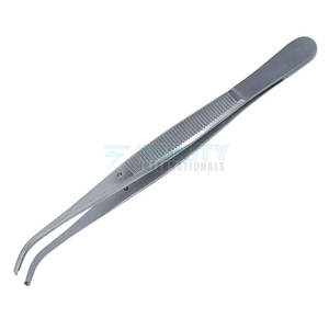 Pinces à pansements de haute précision, pointes droites et courbes, pour usage médical, pinces à pansements en acier inoxydable - Product Image 4