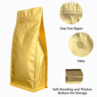 Sac en aluminium refermable de 500g avec valve de dégazage Impression numérique en option pour les cafés Sac d'emballage en grains de café