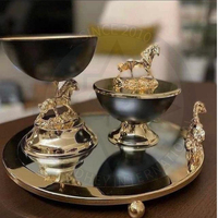 Brûleur d'encens indien en bois de santal naturel écologique, style cheval doré de luxe SHREE RADHEY, en laiton, décoration moderne pour la maison et l'hôtel