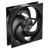 Ventilateur de boîtier PC XINMAI 120 mm à haut débit d'air, 88 CFM, 3300 tr/min, 6,4 mm H2O, double roulement à billes, 4 broches, haute performance pour refroidissement informatique
