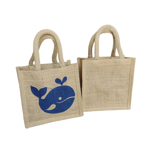 Premium Jute Tote Bag with Zipper | Large Capacity Eco Friendly <b>Handbag</b> with Custom Printing | Soft Fabric Reusable Shopping Bag - Product Image 3