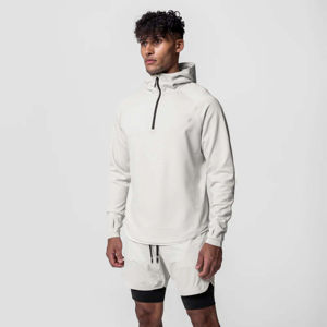 Sweat à capuche respirant pour hommes et femmes Vêtements de sport évacuant l'humidité en 100 coton pour la salle de sport et l'extérieur - Product Image 1