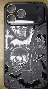 เคสโทรศัพท์มือถือรุ่นใหม่ล่าสุด ลาย Totem รุ่น 17 ดีไซน์หัวกะโหลก แบบนูน วัสดุ TPU+PC กันกระแทก ไม่มีที่จับ - Product Image 4