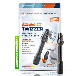Recortador de Vello Nasal y de Orejas para Hombre y Mujer, Diseño Giratorio con Cuchillas Alemanas para una Eliminación Eficiente del Vello Nasal, Cuchillas Manuales Patentadas - Product Image 2