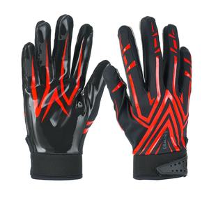 Pro American Football Receptor Guantes Golden Youth Adult Logotipo personalizado Cómodo Antideslizante Portero Cierre de muñeca Hecho Pakistán - Product Image 3