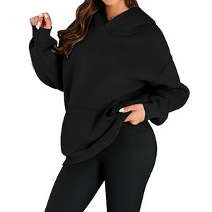 Vente en gros de sweats à capuche surdimensionnés pour hommes, personnalisés, en polaire polyester/coton, avec poche, respirants, effet délavé vintage - Product Image 5