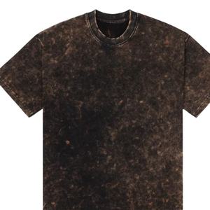 Camiseta Oversize Vintage para Hombre con Lavado Ácido, 100% Algodón, Camisetas de Moda para Hombre con Lavado Ácido de Secado Rápido - Product Image 1