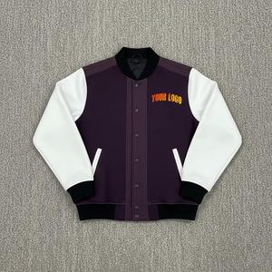 Chaquetas Varsity de Invierno para Hombre, Color Sólido, Al Por Mayor 2025, Lona Impermeable, Transpirable, MOQ Bajo, Mejor Calidad, Diseño Personalizado Duradero - Product Image 2