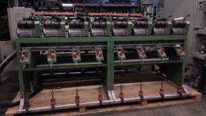 Máquina de Devanado Manual de Doble Cono Frontal con 16 Husillos para Tubo de 175 mm, Rodillo Ranurado de 95 mm, Algodón y Lana - Product Image 2